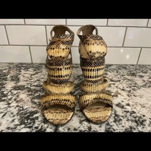 Sergio Rossi Snakeskin Pumps